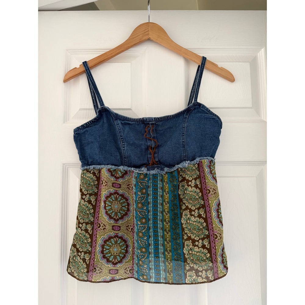 Vintage Y2K Zoey & Beth Denim Baby Doll Tank